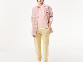 Женское поло Lacoste приталенного кроя из эластичного хлопка