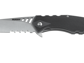 Складной нож CRKT Ruger® Follow-Through™, сталь 8Cr13MoV, рукоять термопластик GRN