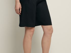 Шорты-бермуды с добавлением льна