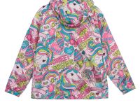 Куртка текстильная с полиуретановым покрытием для девочек (ветровка)