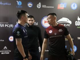 Участники Кубка Ил Дархана по смешанным единоборствам встретились лицом к лицу