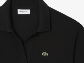 Женская рубашка-поло Lacoste из струящегося хлопка свободного кроя