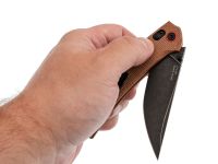 Складной нож SRM Asika 411L-MN, сталь 14C28N, рукоять микарта