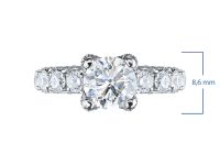 Кольцо из белого золота э4712кц09210604