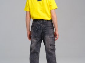 Брюки текстильные джинсовые для мальчиков