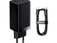 Сетевое зарядное устройство Baseus GaN5 Pro Fast Charger 100W USB/Type-C+ кабель Type-C/Type-C (CCGP090201) (черный)