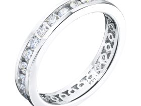 Кольцо из белого золота с бриллиантами э0901кц12093600