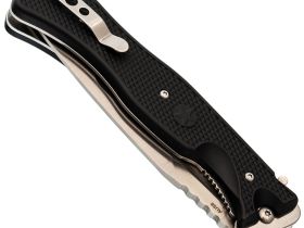 Складной нож НОКС Офицерский-С, сталь AUS-8, рукоять ABS пластик, черный