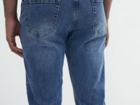 Зауженные джинсы, Синий