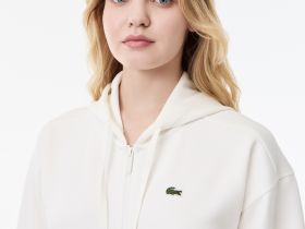 Женская толстовка Lacoste с капюшоном на молнии