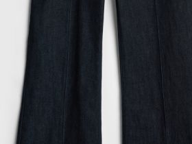 Джинсы клёш, Синий