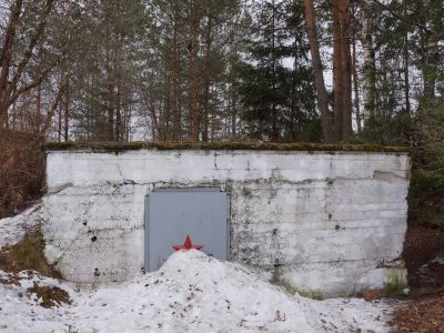 Остатки командного пункта представителя Ставки Верховного Главнокомандования Красной Армии в период боев за г. Тихвин