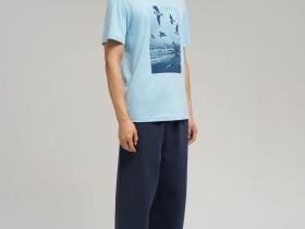 Футболка прямого кроя из джерси