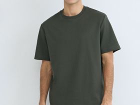 Футболка из плотного хлопка, Зеленый