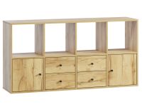 Стеллаж Кейн 2-149x75 Дуб Золотистый