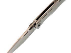 Складной нож TUOTOWN Krotos Stonewash, сталь T14N, рукоять Grey Ti