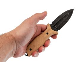 Тактический нож N.C.Custom Grave 2.0, сталь AUS-8, рукоять песочный Elastron