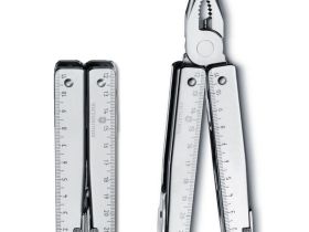 Мультитул Victorinox SwissTool Plus, сталь X50CrMoV15, рукоять нержавеющая сталь, серый