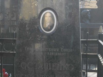 Могила - Осташенко Федор Афанасьевич (1896-1976), Герой Советского Союза