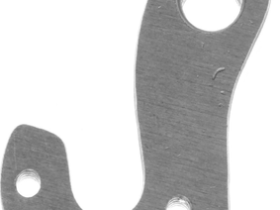 Держатель заднего переключателя "петух" Meta №195 фрезерованный (серебристый)