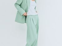 Однобортный жакет, Зеленый