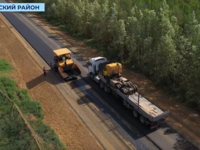 Работа на автодороге «Мухтуя» продолжается