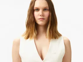 Женская облегающая блузка-жилетка Lacoste