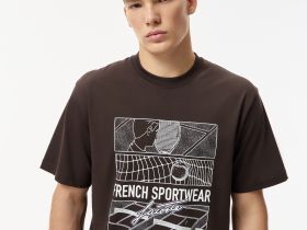 Мужская хлопковая футболка Lacoste