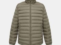 Стеганая куртка с воротником-стойкой