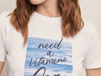 Футболка прямого кроя с принтом