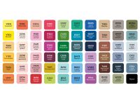 Набор маркеров спиртовых Малевичъ "GrafArt Brush" Базовый 60 цветов