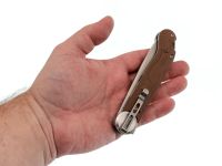 Складной нож Перемен Мысь SW, сталь 8Cr14MoV, рукоять FRN, коричневый