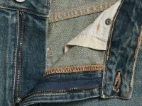 Широкие джинсы со средней посадкой, Синий