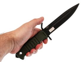 Тактический нож Витязь-1, сталь AUS-8, рукоять эластрон, олива