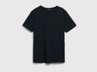 Базовая футболка из плотного хлопка, Черный