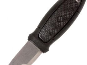 Нож с фиксированным лезвием Morakniv Eldris, сталь Sandvik 12С27, рукоять пластик, черный