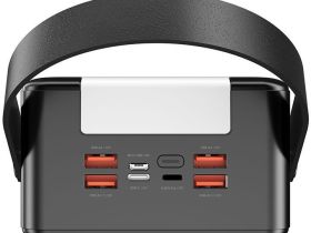 Внешний аккумулятор Deppa NRG Turbo V4 80000 mAh черный