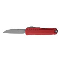 Автоматический нож Microtech Cypher II S/E 1241-10APRD, сталь M390, рукоять алюминий, красный