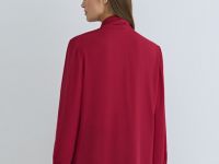 Блузка с шарфом, Красный