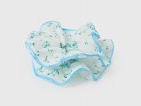 Резинка для волос с цветочным принтом для девочек, Голубой