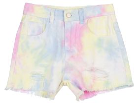 Шорты текстильные джинсовые для девочек