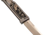 Складной нож Reate EXO-M, сталь Elmax, рукоять черно-зеленая микарта