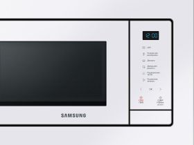 Встраиваемая микроволновая печь Samsung MS23A7118AW/BW, 23 л белый