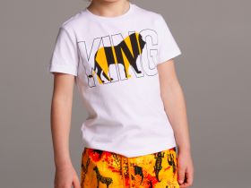 Шорты текстильные плавательные для мальчиков, средней длины