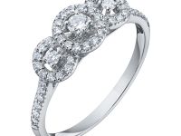 Классическое кольцо из белого золота с бриллиантами э4001кц01192800