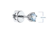 Пусеты из белого золота э4712пс11241107