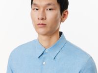 Мужская хлопковая рубашка Lacoste Slim Fit