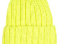 Шапка вязаная с отворотом для девочки