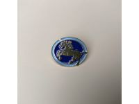 Значок эмалированный "Единорог" (голубой)