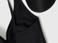 Бесшовный бюстгальтер с формованными чашками, Черный